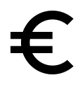 euro icon preto